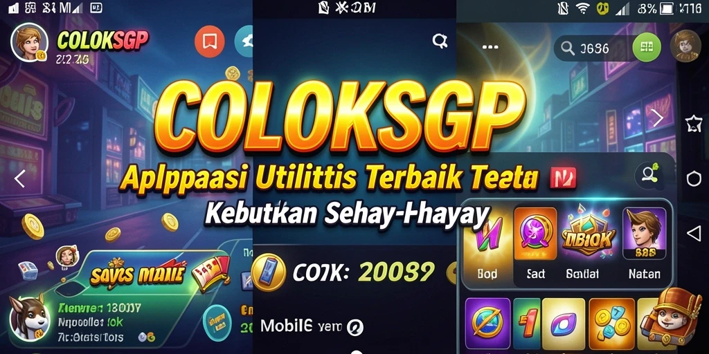 Tampilan aplikasi COLOKSGP dengan antarmuka yang intuitif dan fitur lengkap.