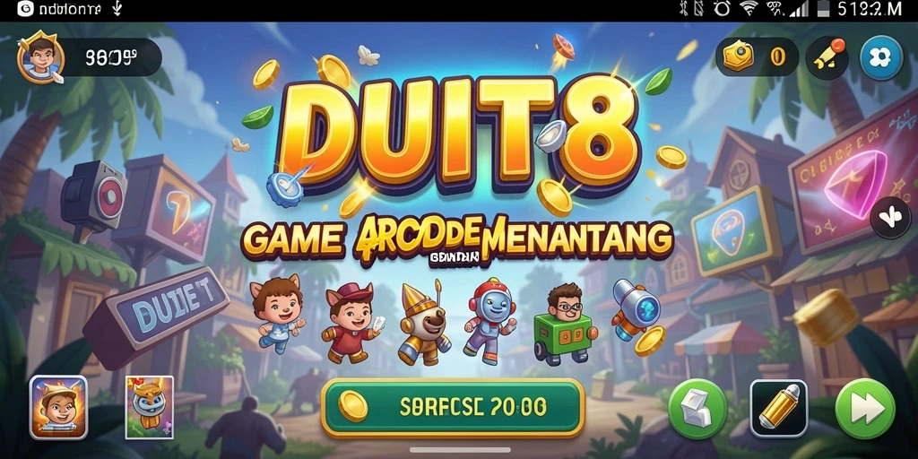 Screenshot gameplay DUIT8 menunjukkan aksi seru dan grafis menawan.