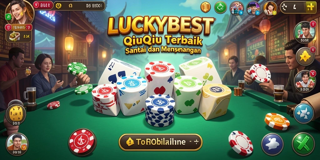 Screenshot LUCKYBEST yang menampilkan serunya gameplay QiuQiu.