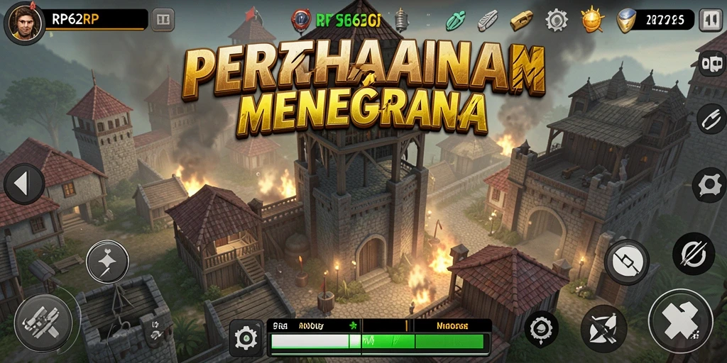 Tampilan gameplay RP62RP yang seru dan menegangkan dalam dunia Tower Defense.