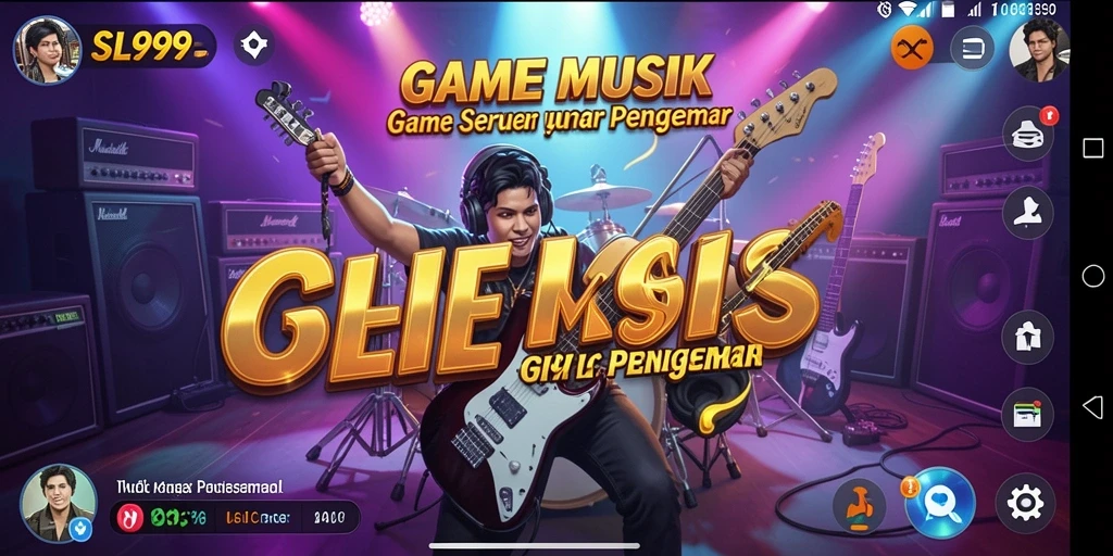 Tangkapan layar gameplay SL999 yang menunjukkan pengalaman interaktif musik.